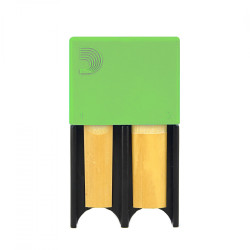 Portacañas D'Addario Woodwinds de 4 Verde