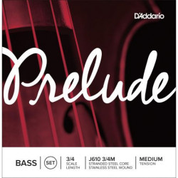 Cuerdas Contrabajo D'addario Prelude J610 3/4