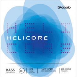 Cuerdas Contrabajo D'addario Helicore H610 3/4