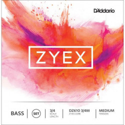 Cuerdas Contrabajo D'addario ZYEX 3/4