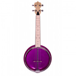 Banjolele Bones BB400P 4 Cuerdas Púrpura