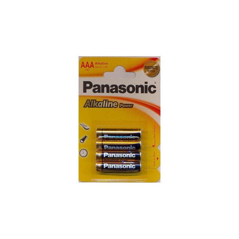 Blister 4 Pilas Panasonic 1,5V LR03/AAA