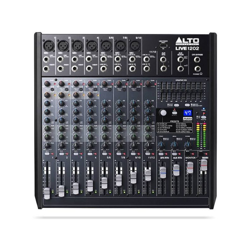 Mesa de Mezclas Alto Professional Live 1202