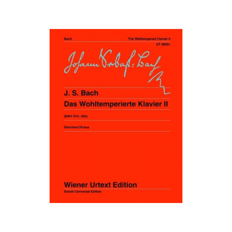 Bach El clave bien temperado 2ºv (Urtext Wiener)