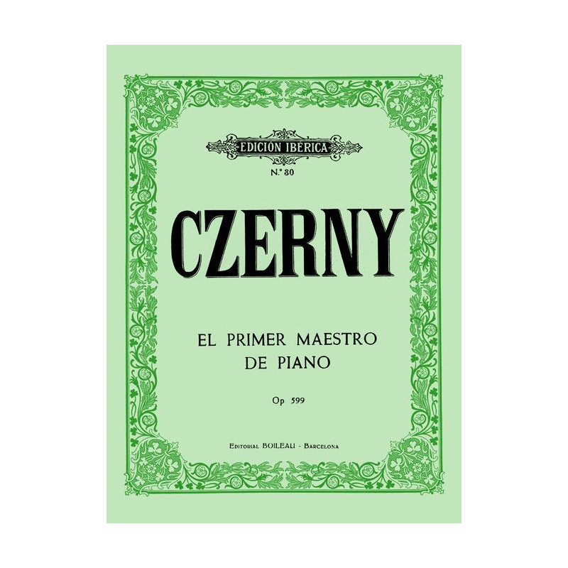 Czerny Primer Maestro para Piano Op.599 (Boileau)