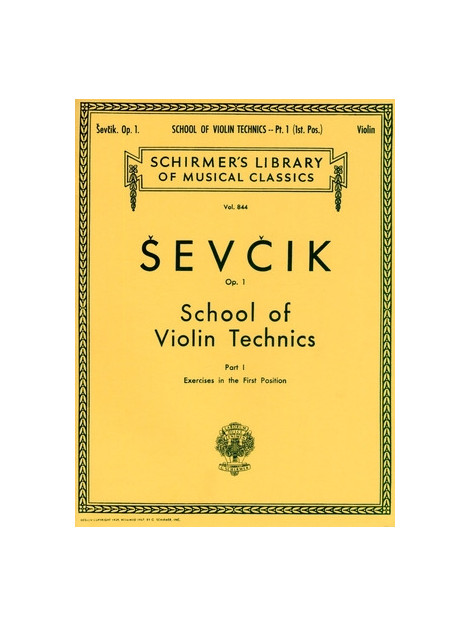 Sevcik School of Violin Technics 1